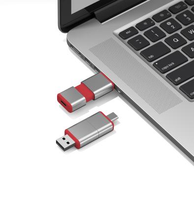 Κίνα Όλα τα περασμένα H2 USB + Type C USB Flash Drive μπορούν να έχουν λογότυπο OEM Ένα σώμα Usb προς πώληση