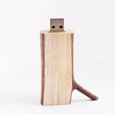 China Tree Root USB Flash Drive 2.0 3.0 Original Ecology Wooden 128GB 256GB for sale