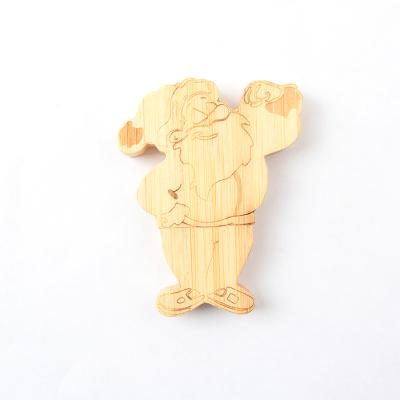China Maple Bamboo Personalised Wooden Usb Stick 128GB Cutting By Customized Design for sale