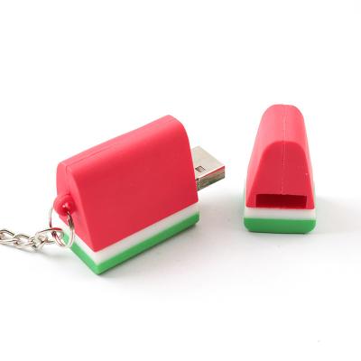 중국 PVC 개방 몰드 귀여운 USB 스틱 수박 딸기 초콜릿은 형성했습니다 판매용
