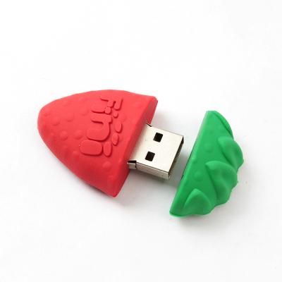중국 PVC 개방 몰드 귀여운 USB 스틱 수박 딸기 초콜릿은 형성했습니다 판매용