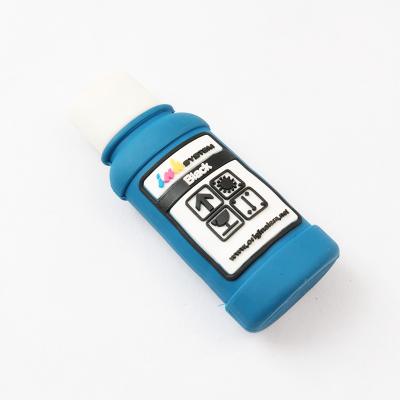 China Tintenfass formte kundenspezifische grelle Antriebe USB USBs 2,0 3,0 H2, die 256GB prüfen zu verkaufen