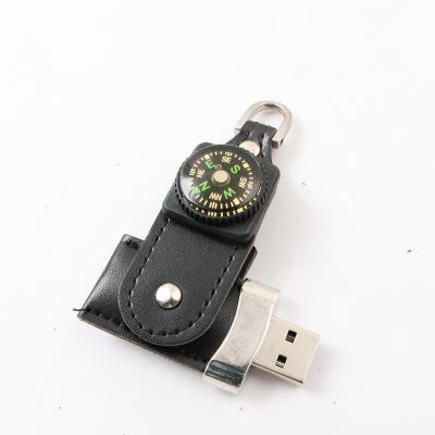 China Full Memory 2.0 3.0 Leather USB Flash Drive 16GB 32GB ROSH Approved for sale