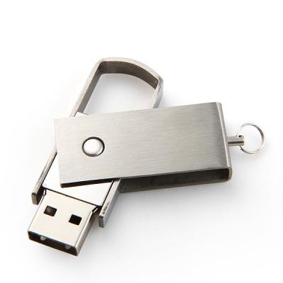 China Metal Twist USB Drive 2.0 Rotate 360 Degrees Full Memory 64G 128G for sale