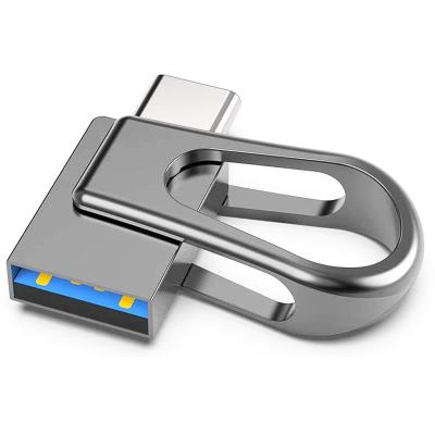 China Metal Type C OTG USB Flash Drives 2.0 128GB 256GB ROHS approved for sale