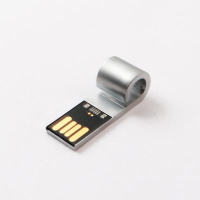 Cina Memory stick a forma di di USB 2.0 del laser Logo Silver della chiavetta USB del metallo del fischio in vendita
