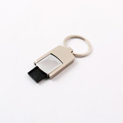 China 2.0 Metal USB Flash Drive UDP Flash Chip Silver Body With Keyring for sale