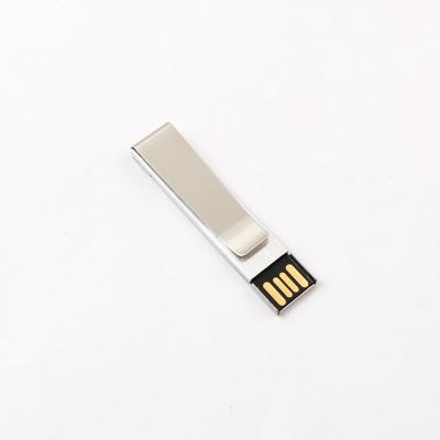 China Metak Memory Book Clip Metal USB Drive 2.0 Full 32GB 64GB 128GB for sale
