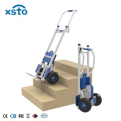 China XSTO Electric Stair Climbing Hand Truck Lithium Batteries Cart Auto Stair Trolley Electric Climbing Hand Truck Stair Climber for sale