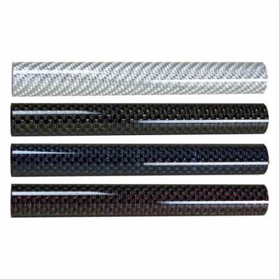 China Round Carbon Fiber Rods And Tubes , Pultruded Carbon Fibre Tube for sale