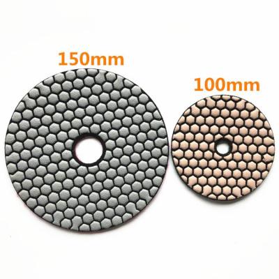 China 150mm Granite Sanding Discs Resin Bonded Marble Polishing Disc for sale