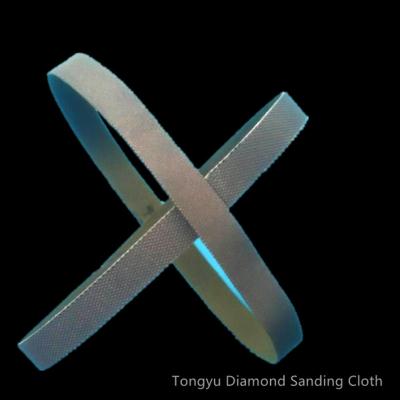 China 10mm Diamond Abrasive Belt Soft Grinding Hot Sandblasted for sale