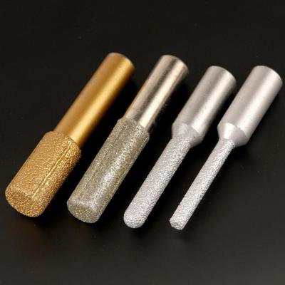 China Electroplated Brazed Diamond Tools , Stone Carving Diamond Grinder Drill Bit for sale
