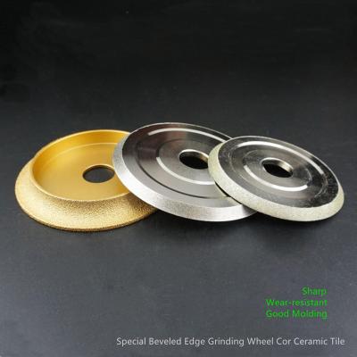 China 100mm Vacuum Brazed Diamond Grinding Wheel For Ceramic Tiles for sale