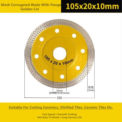 China Dentes do turbocompressor processamento de Diamond Cutting Wheel Vitrified Tiles de 4 polegadas à venda