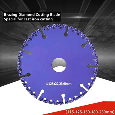 China 400mm Vacuum Brazed Diamond Blades For Cast Iron Cutting for sale
