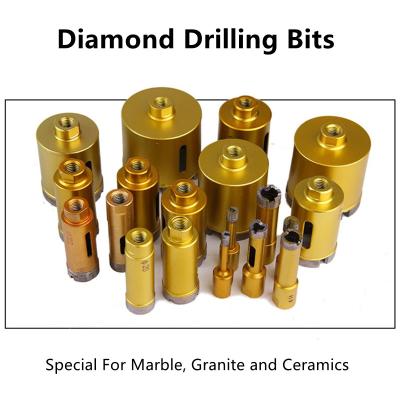 China Stone 100mm Diamond Core Drill Bit , 68mm Sintered Diamond Drill Bits for sale