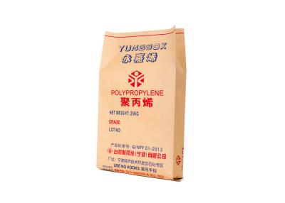 China Bolsa de papel sola/doble cosida del cemento del plástico laminado, bolsas de papel del sellado caliente en venta