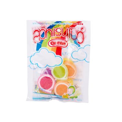 China Soft Sweets Sugar Packing Bags With Clear Window Custom Full Color Printing for sale
