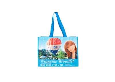 China Supermarket Promotion Grocery Shopping Bags , Printed Non Woven Eco Bag for sale
