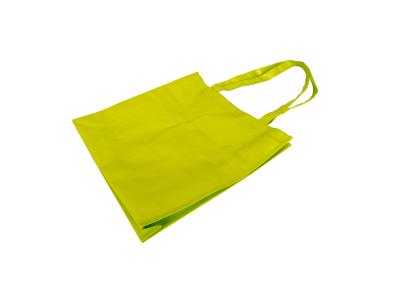 China Los bolsos de compras tejidos durables coloridos, parte inferior fría del sello reciclan bolsos de compras reutilizables en venta