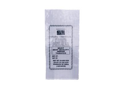 China Sacos tejidos PP grandes con el lacre de costura de empaquetado impermeable del hilo lateral del escudete en venta