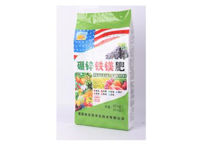 China Fertilizer Packaging Poly Woven Sacks , Gravure Printing Customized Recycled Bags for sale