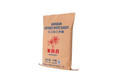 Κίνα Η τοποθετημένη σε στρώματα υφαμένη PP συνήθεια τύπωσε τις τσάντες για τη συσκευασία καφέ/ζάχαρης/τροφίμων προς πώληση