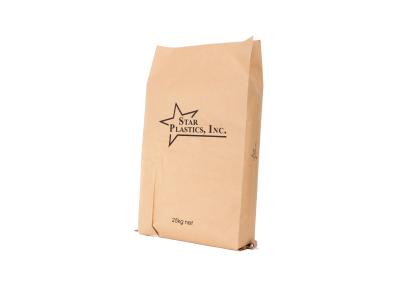 China Waterproof Custom Printed Bags , PP Woven Kraft Paper Food Bags Single / Double Fold for sale