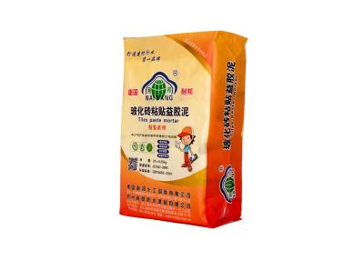 China La aduana imprimió bolsos sellados válvula con el material de alta resistencia ultravioleta anti del polipropileno en venta