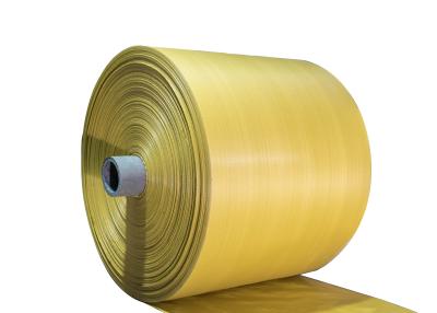 Chine Textile tissé jaune de pp avec 700D - 1000D choisissent/fond cousu par pli de double à vendre