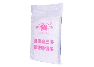 China Plastic Woven Sacks Industrial Bags And Sacks With Pp Woven Fabrics Double Stitches Gravure Printing for sale
