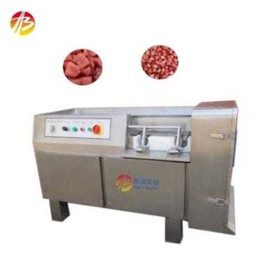 China Máquina de corte de carne de cabra congelada comercial de 27 mm Tamaño de corte 2,25 kW Potencia total en venta