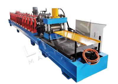 China Cast Iron Structure Cable Tray Roll Forming Machine Chain Drive 380V for sale