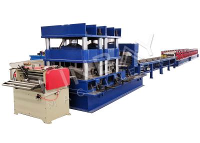 China Hydraulic Punch Highway Guardrail Roll Forming Machine Carbon Steel for sale