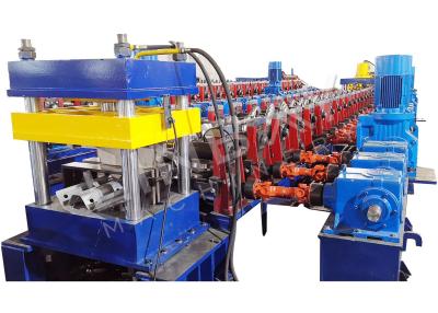 China Thrie Beam Highway Guardrail Roll Forming Machine W Beam 380V for sale