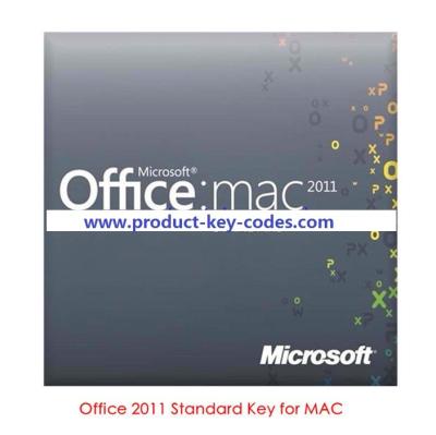 Chine Microsoft Office pour Mac 2011, codes principaux de produit de Microsoft Office à vendre