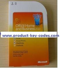 中国 マイクロソフト・オフィスの家及びビジネス 2010 年のプロダクト鍵カード、マイクロソフト・オフィス 2010 年のプロダクト鍵カード 販売のため