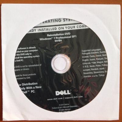 China Toshiba / DELL Windows 7 OEM Disc 64 bit DVD for Windows 7 Product Key for sale