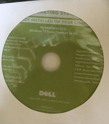 China HP/casa sp1 superior DVD 64-bit do disco OEM de DELL Microsoft Windows 7 com etiqueta do COA à venda