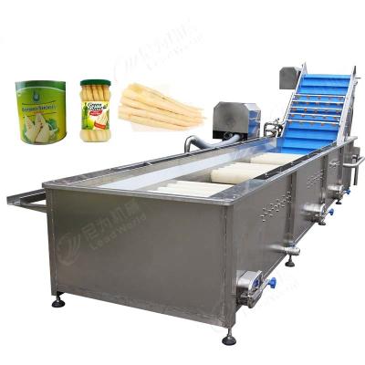 Chine Ligne de traitement de lavage de coupe d'asperges / machine de production de brocoli / machine de traitement d'asperges à vendre