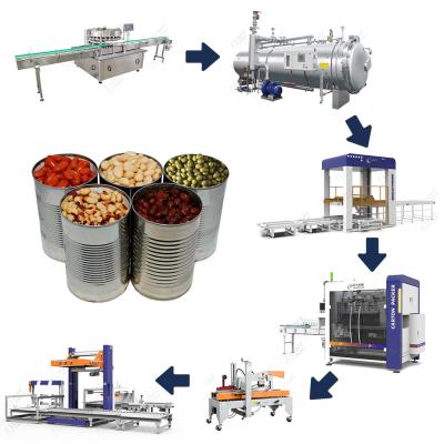 China Automatic Tin Canning Bean Filling And Sealing Machine Canned Beans Production Line for sale