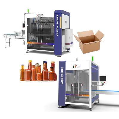 China High Speed Packaging Machine Automatic Food Can Carton Case Packer For Packing Line for sale