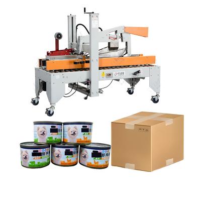 China LWT Custom Dog Food Canned Packaging Line Machines Box Taping Machine Case Sealer Automatic Carton sealing machine for sale