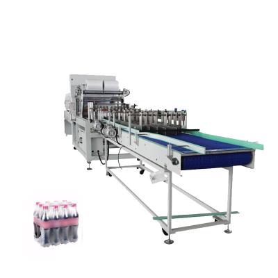 China Máquina de embalagem automática de enrolamento de comprimento de tipo linear de alta velocidade para linha de produção de bebidas em garrafas à venda