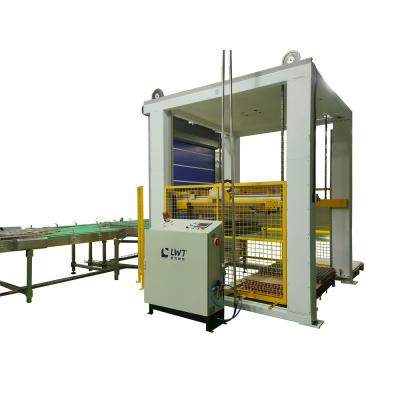 China Automatic Packaging Food Empty Iron Lid Glass Bottles Palletizer Filled Tin Cans Depalletizer Machine for sale