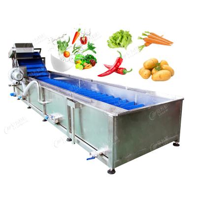 China Leafy Vegetables And Fruits Cleaning Lettuce Washer Potatoes Washing Machine for sale