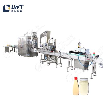 China Fully Automatic Salad Dressing Filling Production Line Sauce Filling Equipment for sale