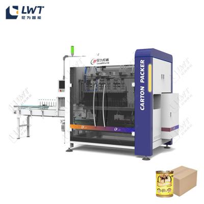 China Factory Price Widely Used Canned Food Case Packer Custom Multi Head Servo Packaging Machine for sale