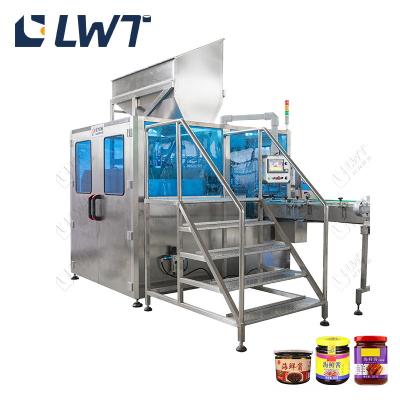 Cina Linee di produzione di riempimento di salsa di pesce completamente automatiche Macchina di riempimento di pasta in bottiglia in vendita